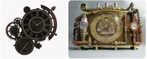 Steampunk-inspired Clock